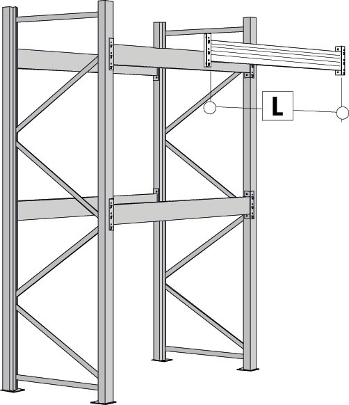 Palettenträger Master verz. 1800x100, Tragkraft 3710 kg je Paar, verzinkt Palettenträger Master verz. 1800x100, Tragkraft 3710 kg je Paar, verzinkt