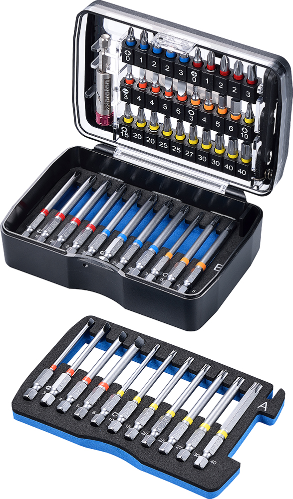 Bit-Set Proton B-53SC, 53-teilig, 1/4" mit Langbits Bit-Set Proton B-53SC, 53-teilig, 1/4" mit Langbits