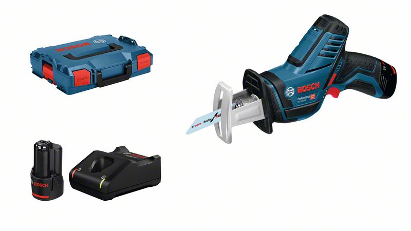 Akku-Säbelsäge GSA 12V-14, mit 2 x 3.0 Ah Li-Ion Akku, L-BOXX Bosch Akku-Säbelsäge GSA 12V-14, mit 2 x 3.0 Ah Li-Ion Akku, L-BOXX Bosch