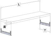 Fachbodenteil 1000x200, verzinkt