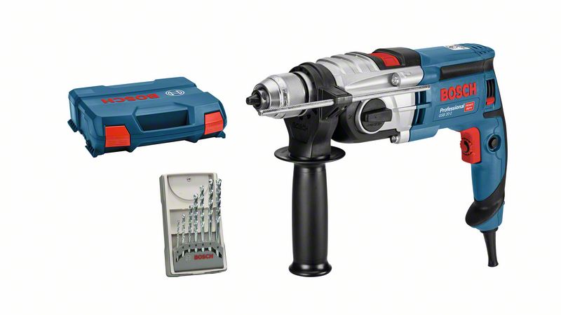 Schlagbohrmaschine GSB 20-2 mit 7-teiligem Steinbohrer-Set und L-CASE Bosch Schlagbohrmaschine GSB 20-2 mit 7-teiligem Steinbohrer-Set und L-CASE Bosch
