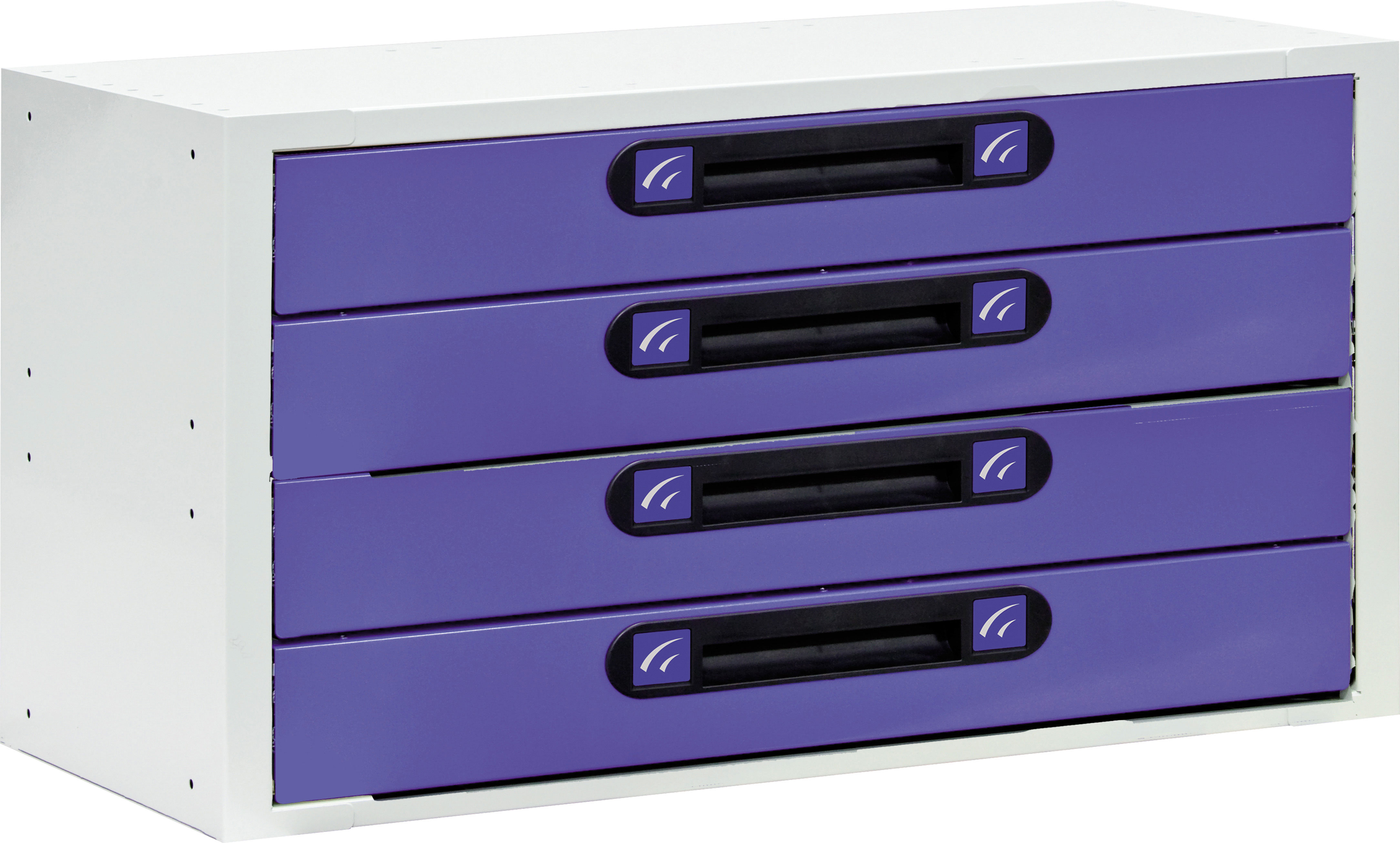 Schubladenschrank VLK104.4, 4 Schubladen, 1014 x 360 x 483 mm Schubladenschrank VLK104.4, 4 Schubladen, 1014 x 360 x 483 mm