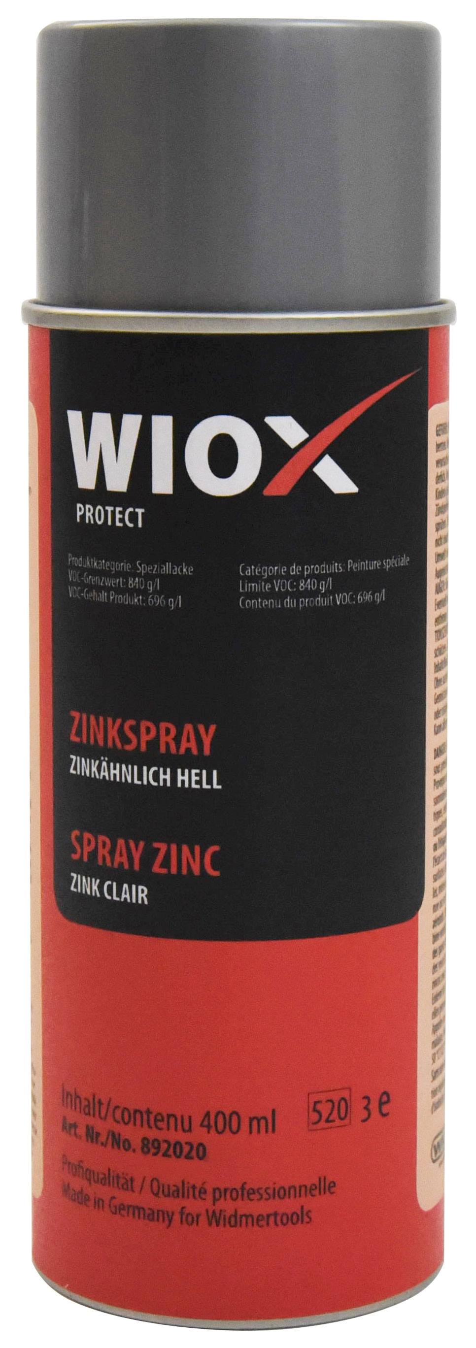 Zinkspray - zinkähnlich hell WIOX, 400 ml