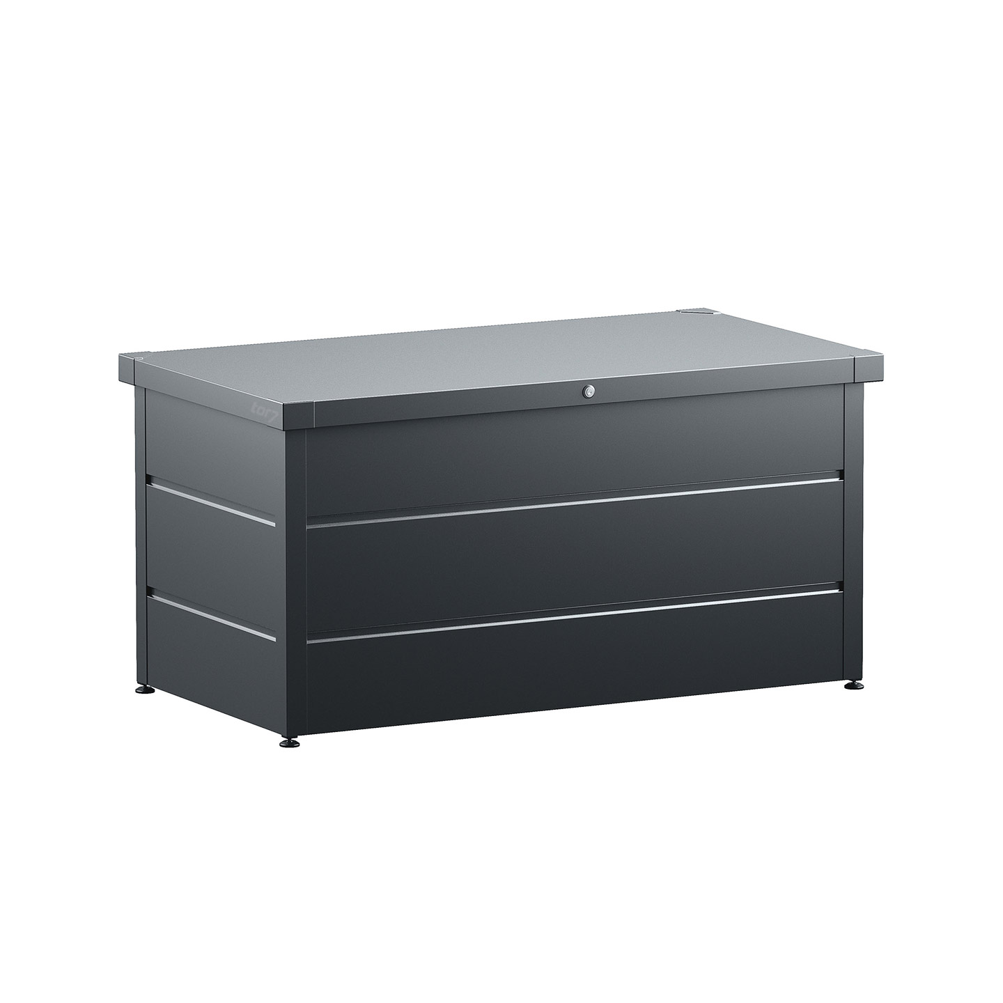 Gartenbox Höhrmann aus Metall mit Schloss, Anthrazit Gartenbox Höhrmann aus Metall mit Schloss, Anthrazit