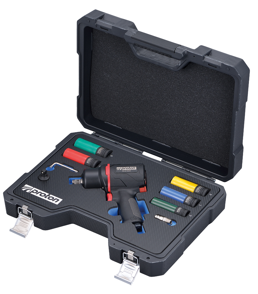 Druckluft-Schlagschrauber-Set Proton DLS-1000 Set, Druckluft-Schlagschrauber-Set Proton DLS-1000 Set,