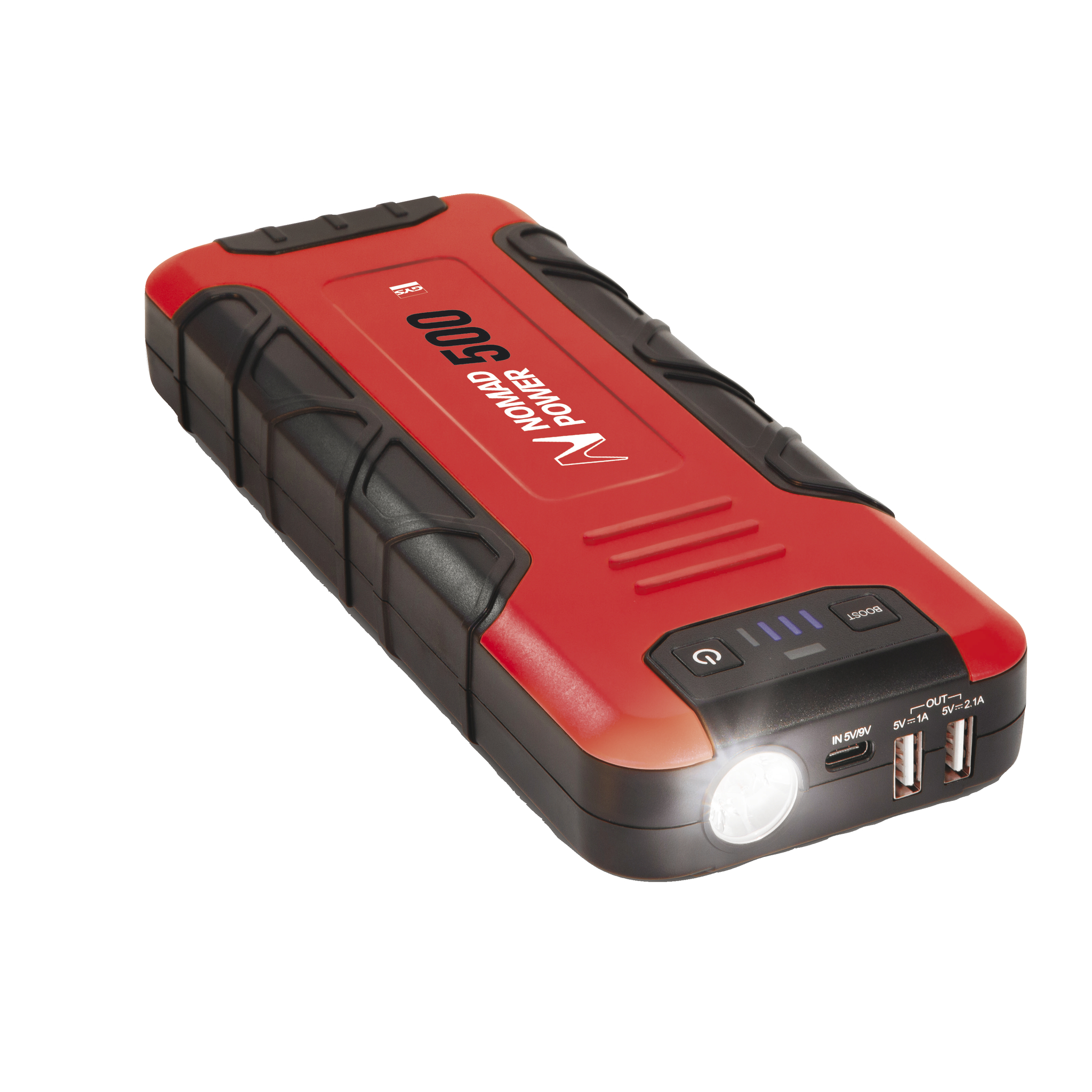 Startgerät-Booster, NOMAD POWER 500, 5 / 9 / 12 V - 2 A, Kabel 0,4 m - 8,3 mm ² Startgerät-Booster, NOMAD POWER 500, 5 / 9 / 12 V - 2 A, Kabel 0,4 m - 8,3 mm ²