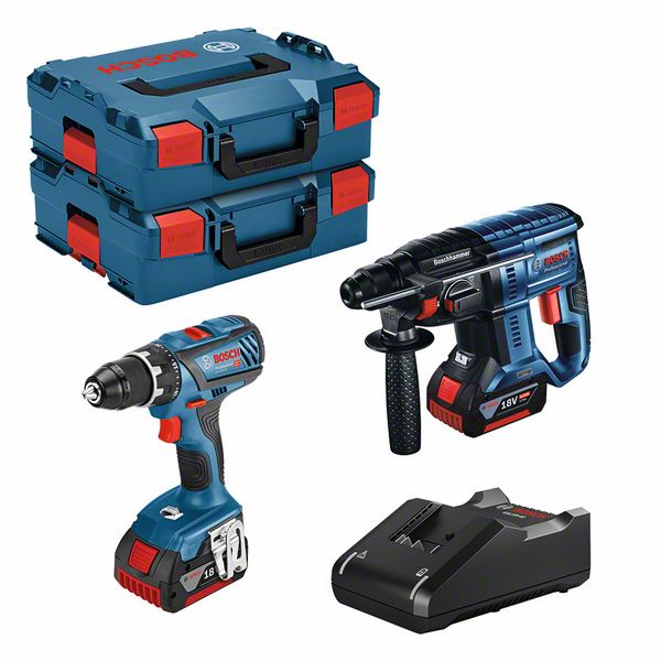 18V-Set: GSR 18V-28 + GBH 18V-21 + 2 x GBA 4.0Ah + GAL 18V-40 + L-BOXX Bosch 18V-Set: GSR 18V-28 + GBH 18V-21 + 2 x GBA 4.0Ah + GAL 18V-40 + L-BOXX Bosch