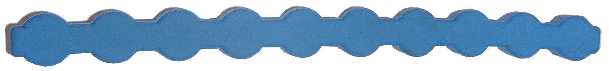 Prellschutzeinsatz für Airlineschiene, Gummi, blau, 250 x 20 x 13 mm Prellschutzeinsatz für Airlineschiene, Gummi, blau, 250 x 20 x 13 mm