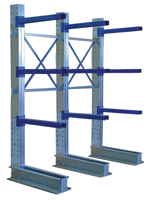 Aktionsregal Kragarm CL 2500x2000x800 mm, einseitig, mit 3 Ebenen, Tragkraft 400 kg je Kragarm Aktionsregal Kragarm CL 2500x2000x800 mm, einseitig, mit 3 Ebenen, Tragkraft 400 kg je Kragarm