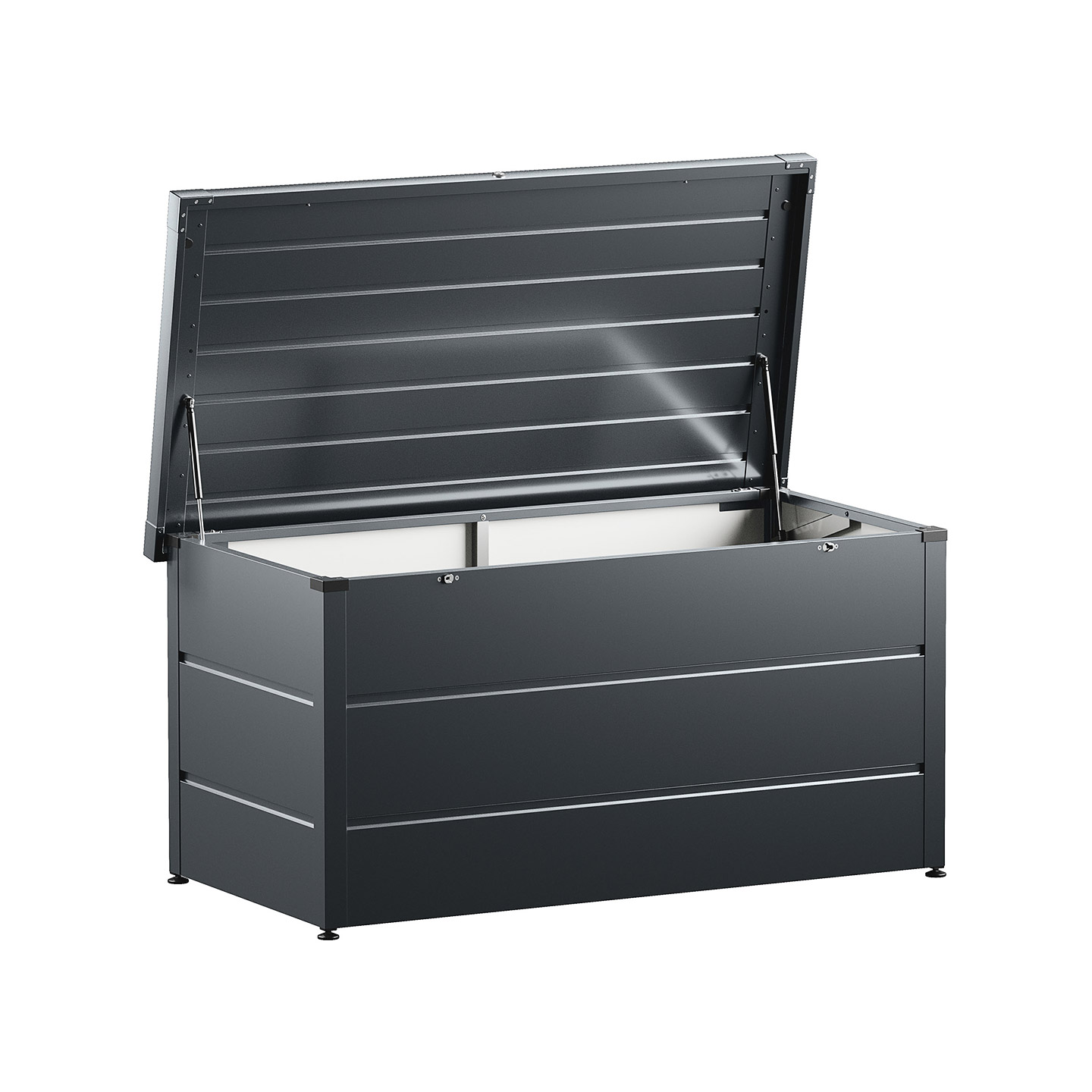 Gartenbox Höhrmann aus Metall mit Schloss, Anthrazit Gartenbox Höhrmann aus Metall mit Schloss, Anthrazit