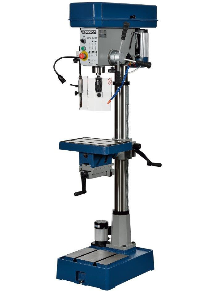 Säulenbohrmaschine Proton BMS-3018T, LED-Arbeitsleuchte und Schnellspannbohrfutter 1 -16 mm Säulenbohrmaschine Proton BMS-3018T, LED-Arbeitsleuchte und Schnellspannbohrfutter 1 -16 mm