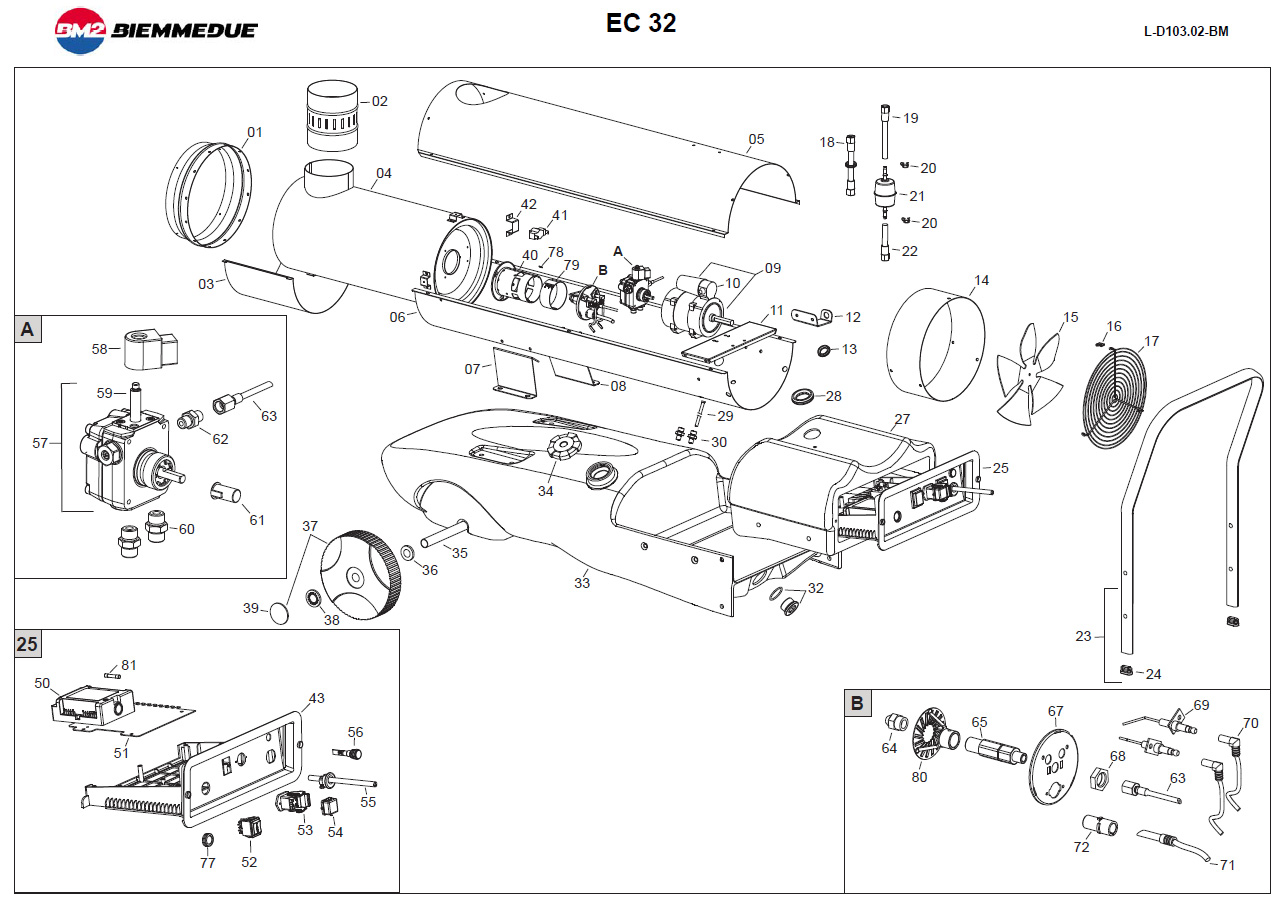 Oelheizgerät EC 32 mit Kamin, Für Heizöl, Diesel, Petrol Oelheizgerät EC 32 mit Kamin, Für Heizöl, Diesel, Petrol