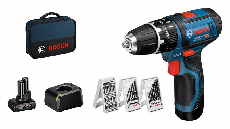 Akku-Schlagbohrschrauber GSB 12V-15, mit 1 x 4.0 Ah, 1 x 2.0 Ah Li-Ion Akku Bosch Akku-Schlagbohrschrauber GSB 12V-15, mit 1 x 4.0 Ah, 1 x 2.0 Ah Li-Ion Akku Bosch