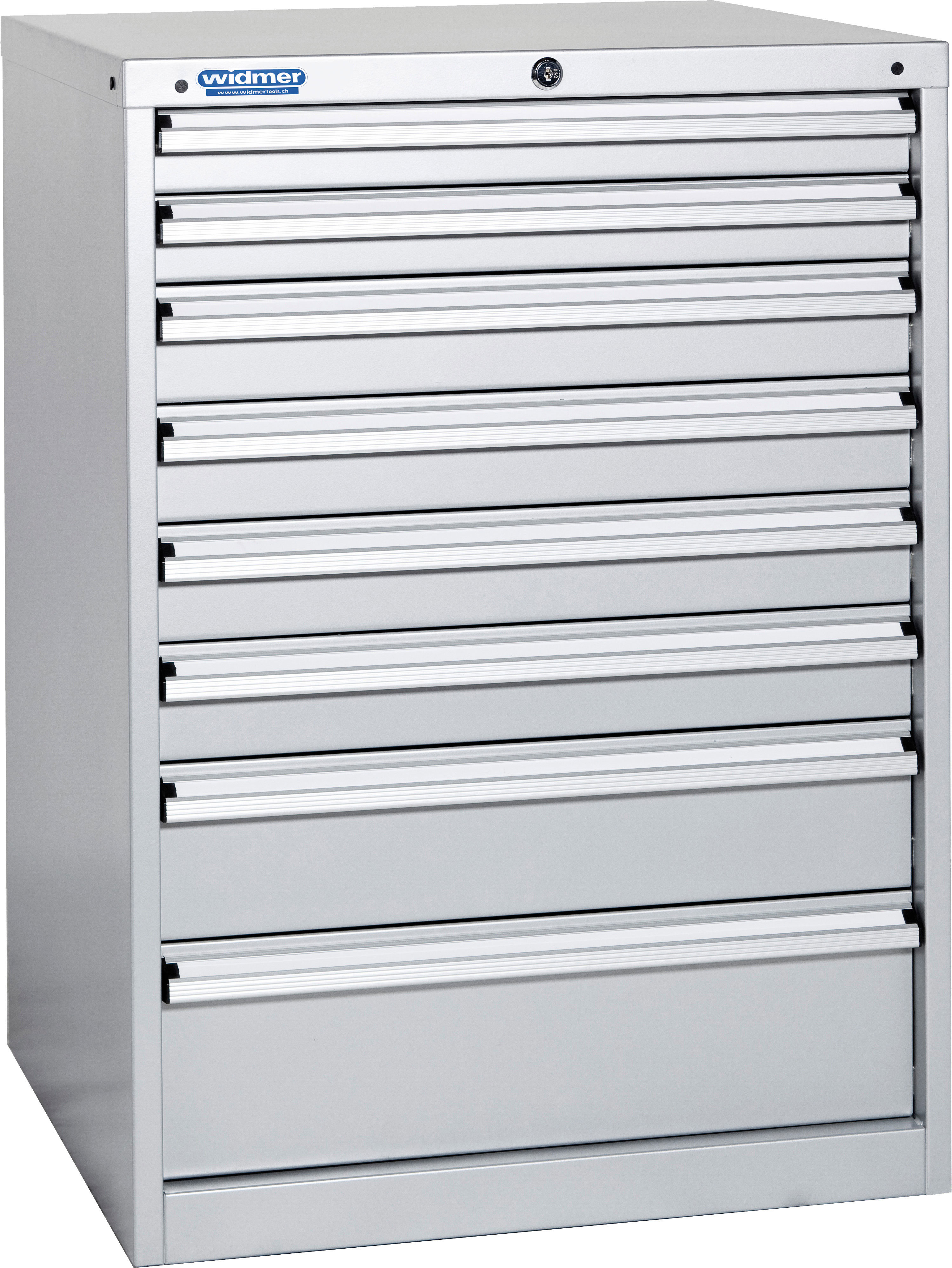Schubladenschrank 1000x565x653 mm, mit 8 Schubladen, je 100 kg Tragkraft Schubladenschrank 1000x565x653 mm, mit 8 Schubladen, je 100 kg Tragkraft