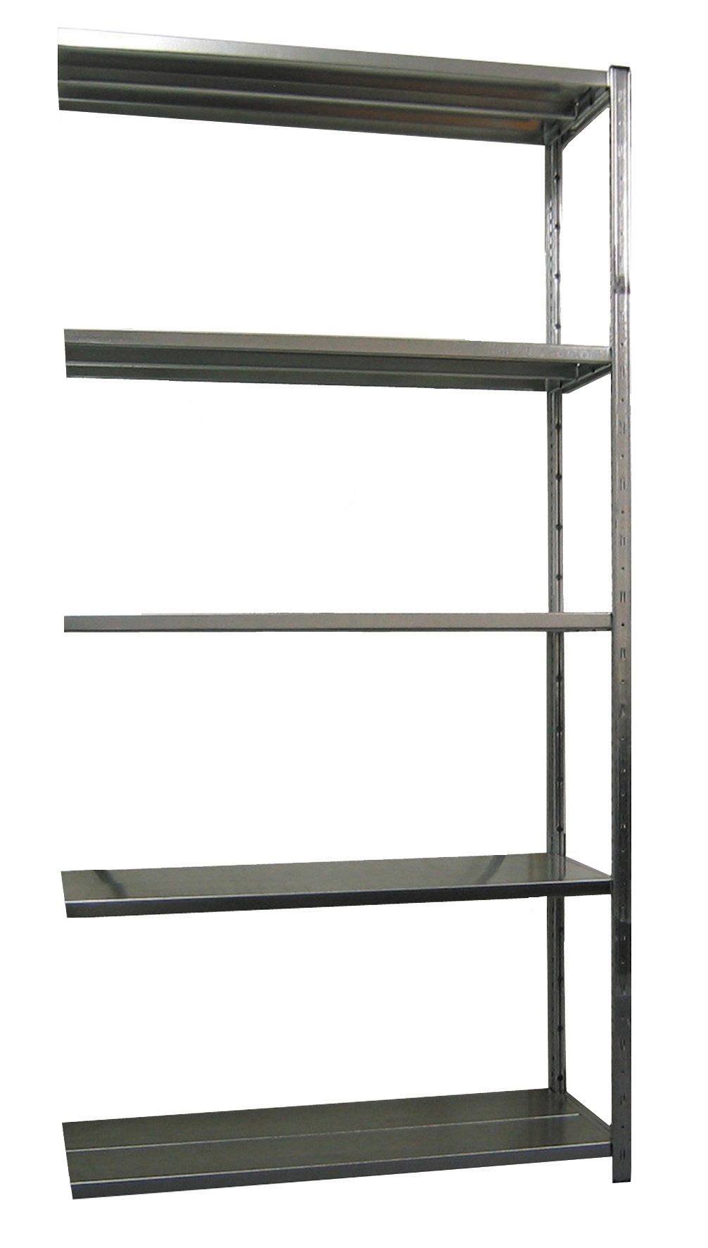 Anbauregal 2500x1000x500, mit 5 Fachböden, à 190 kg Anbauregal 2500x1000x500, mit 5 Fachböden, à 190 kg