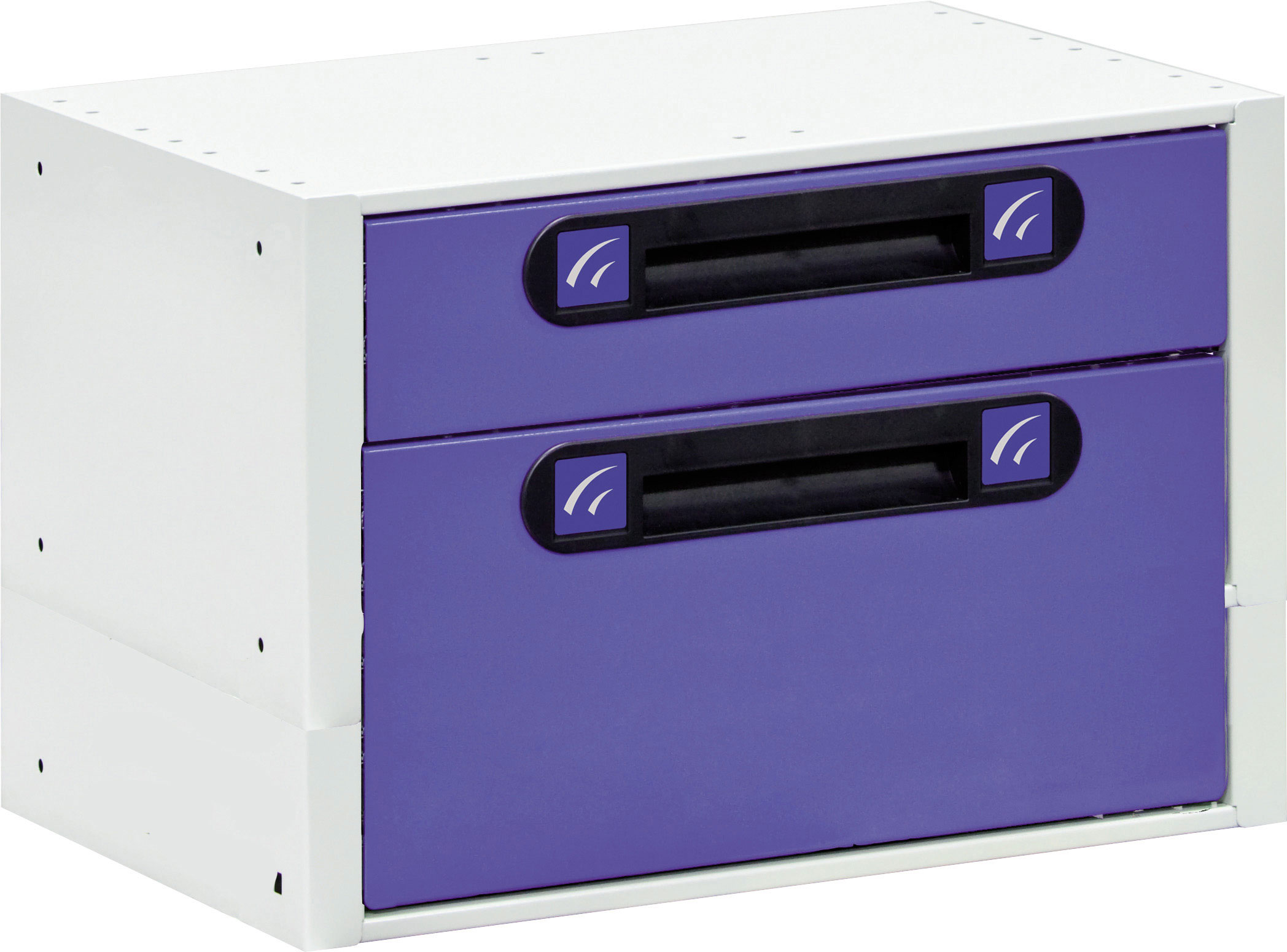 Schubladenschrank VLK53.2, 2 Schubladen, 507 x 360 x 241 mm Schubladenschrank VLK53.2, 2 Schubladen, 507 x 360 x 241 mm