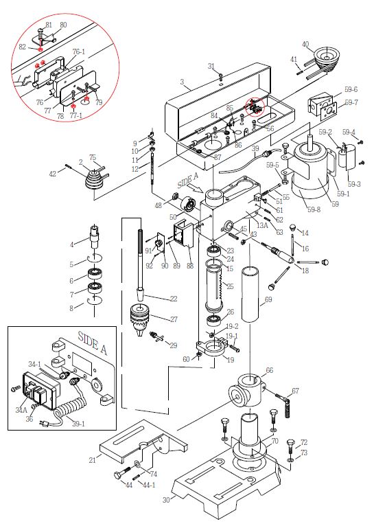 Tischbohrmaschine Proton BMT-ECO13M, mit Schnellspannbohrfutter 0.5 -13 mm Tischbohrmaschine Proton BMT-ECO13M, mit Schnellspannbohrfutter 0.5 -13 mm