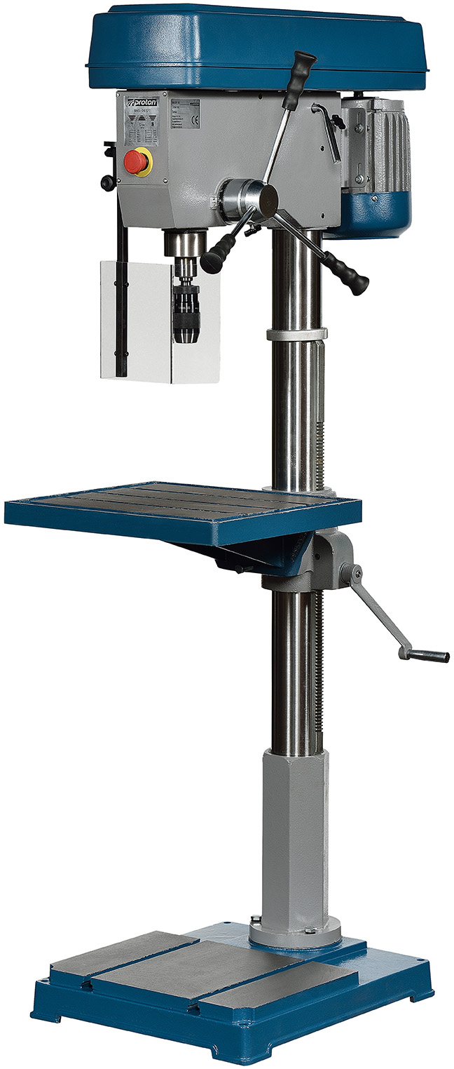 Säulenbohrmaschine Proton BMS-2612T, LED-Arbeitsleuchte und Schnellspannbohrfutter 1 -16 mm Säulenbohrmaschine Proton BMS-2612T, LED-Arbeitsleuchte und Schnellspannbohrfutter 1 -16 mm