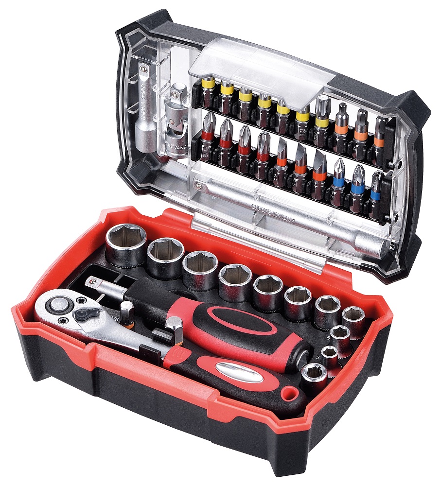 Stecknuss/Bit-Satz Proton B-38RC, 38-teilig Stecknuss/Bit-Satz Proton B-38RC, 38-teilig