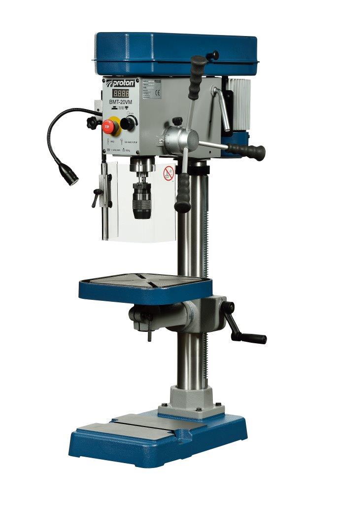 Tischbohrmaschine Proton BMT-20VM, LED-Arbeitsleuchte und Schnellspannbohrfutter 1 -16 mm Tischbohrmaschine Proton BMT-20VM, LED-Arbeitsleuchte und Schnellspannbohrfutter 1 -16 mm
