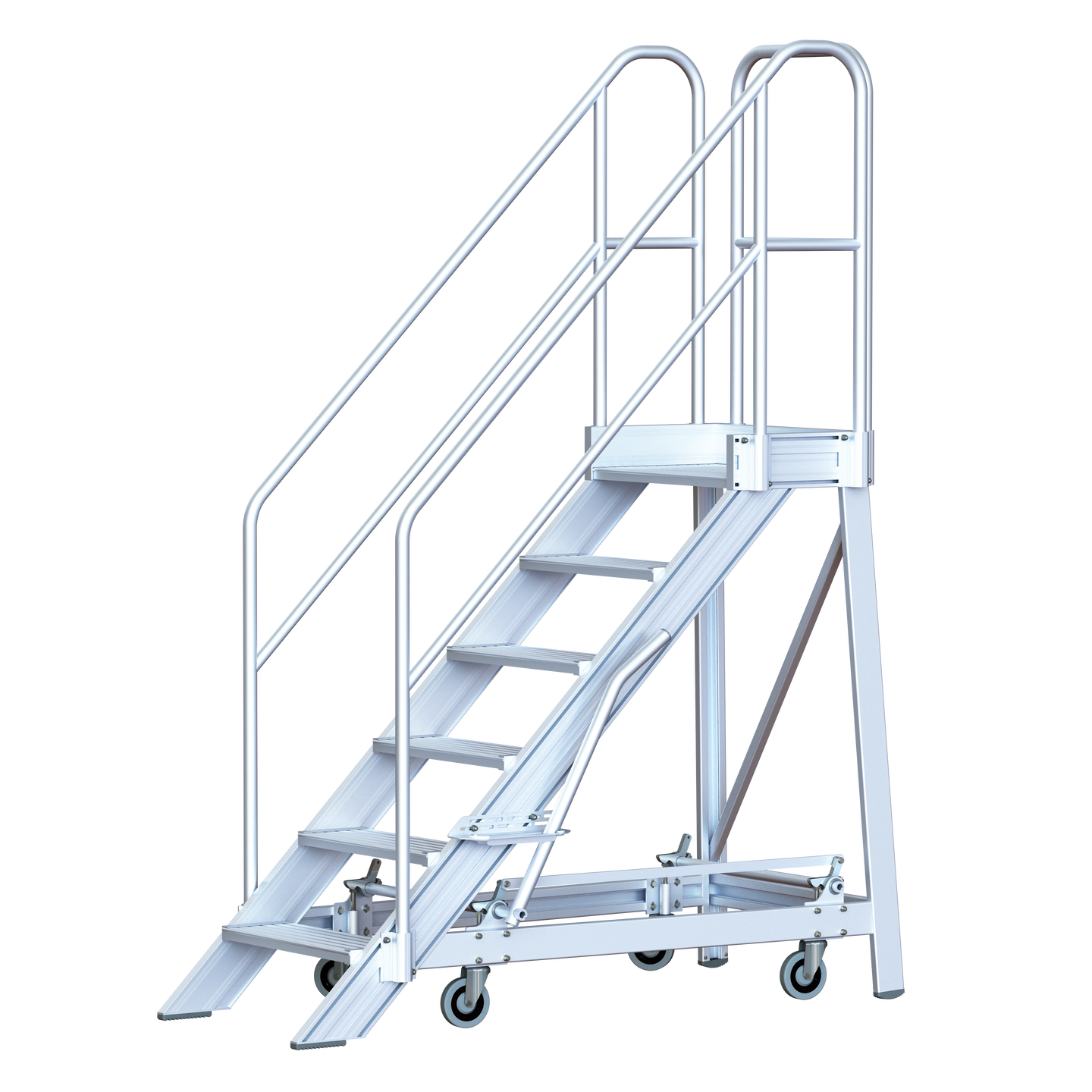 Fahrtreppe mit Handhebelarretierung, Neigung: 45° Fahrtreppe mit Handhebelarretierung, Neigung: 45°