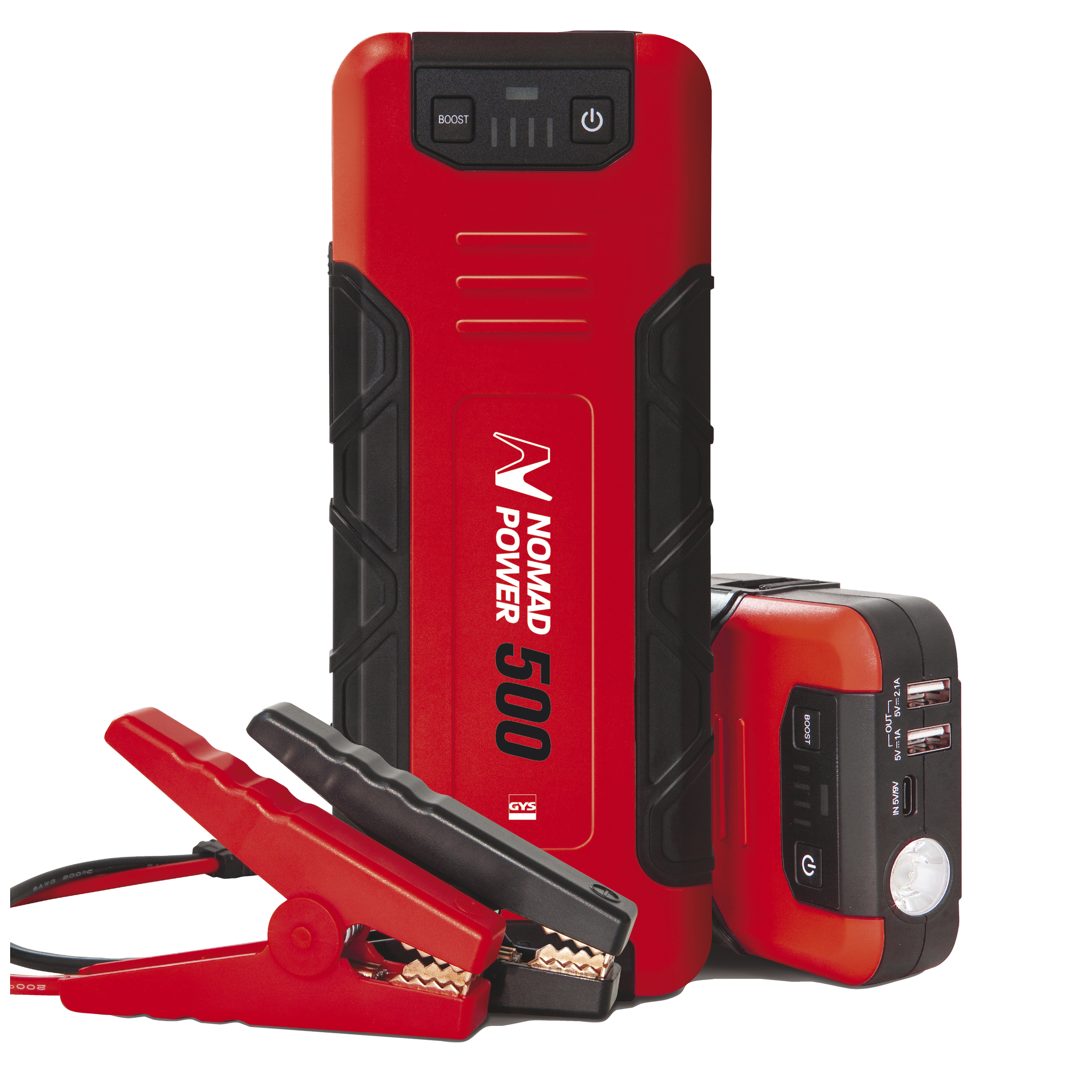 Startgerät-Booster, NOMAD POWER 500, 5 / 9 / 12 V - 2 A, Kabel 0,4 m - 8,3 mm ² Startgerät-Booster, NOMAD POWER 500, 5 / 9 / 12 V - 2 A, Kabel 0,4 m - 8,3 mm ²