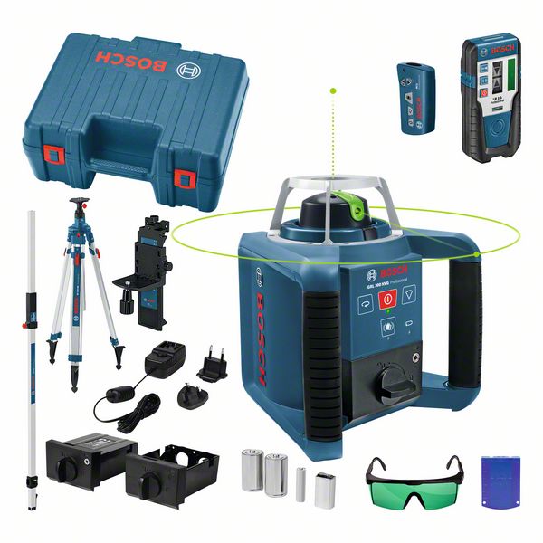 Rotationslaser GRL 300 HVG mit Baustativ BT 300 HD u. Messstab GR 240 Bosch Rotationslaser GRL 300 HVG mit Baustativ BT 300 HD u. Messstab GR 240 Bosch