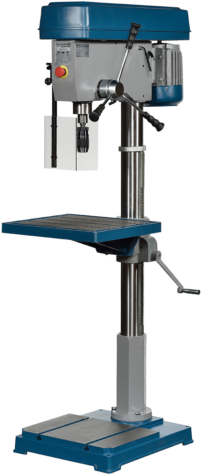 Säulenbohrmaschine Proton BMS-2612T, LED-Arbeitsleuchte und Schnellspannbohrfutter 1 -16 mm Säulenbohrmaschine Proton BMS-2612T, LED-Arbeitsleuchte und Schnellspannbohrfutter 1 -16 mm