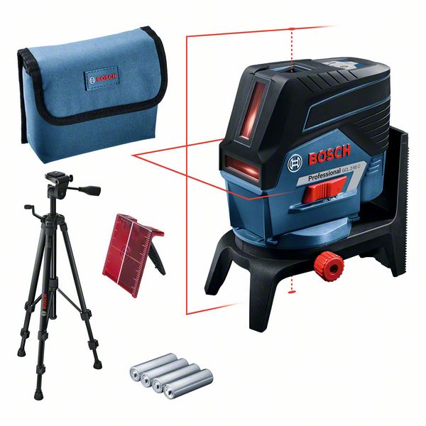 Kombilaser GCL 2-50 C, mit 4 x 1,5-V-LR6-(AA)-Batterien, RM 2, BT 150 Bosch Kombilaser GCL 2-50 C, mit 4 x 1,5-V-LR6-(AA)-Batterien, RM 2, BT 150 Bosch