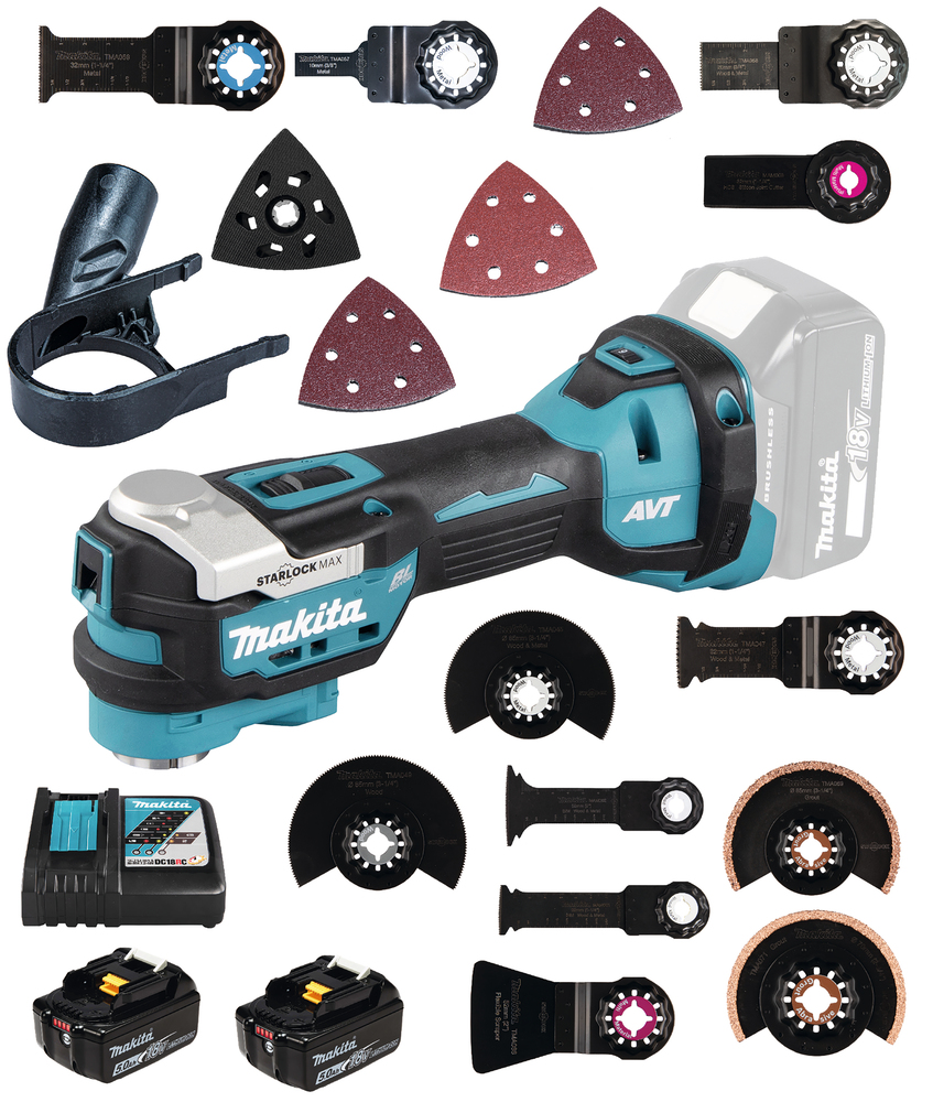 Akku-Multifunktions-Werkzeug LXT, Makita DTM52T1JX2 Akku-Multifunktions-Werkzeug LXT, Makita DTM52T1JX2