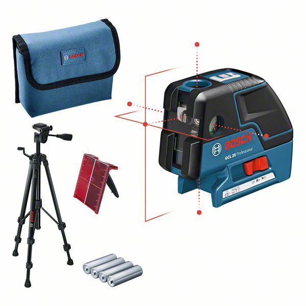 Kombilaser GCL 25, mit Schutztasche und Baustativ BT 150 Bosch Kombilaser GCL 25, mit Schutztasche und Baustativ BT 150 Bosch