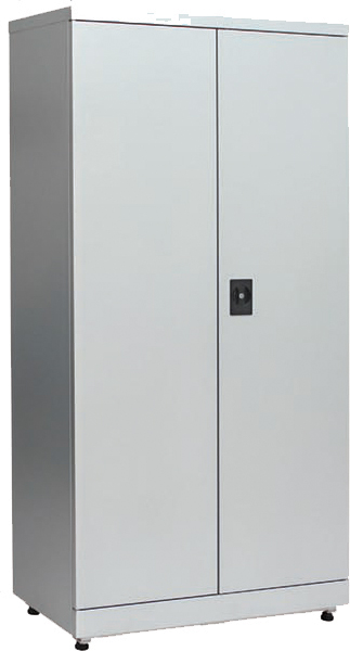 Flügeltürschrank 900x450x1800 mm, unmontiert mit Sicherheitsschloss und 4 Tablaren Flügeltürschrank 900x450x1800 mm, unmontiert mit Sicherheitsschloss und 4 Tablaren