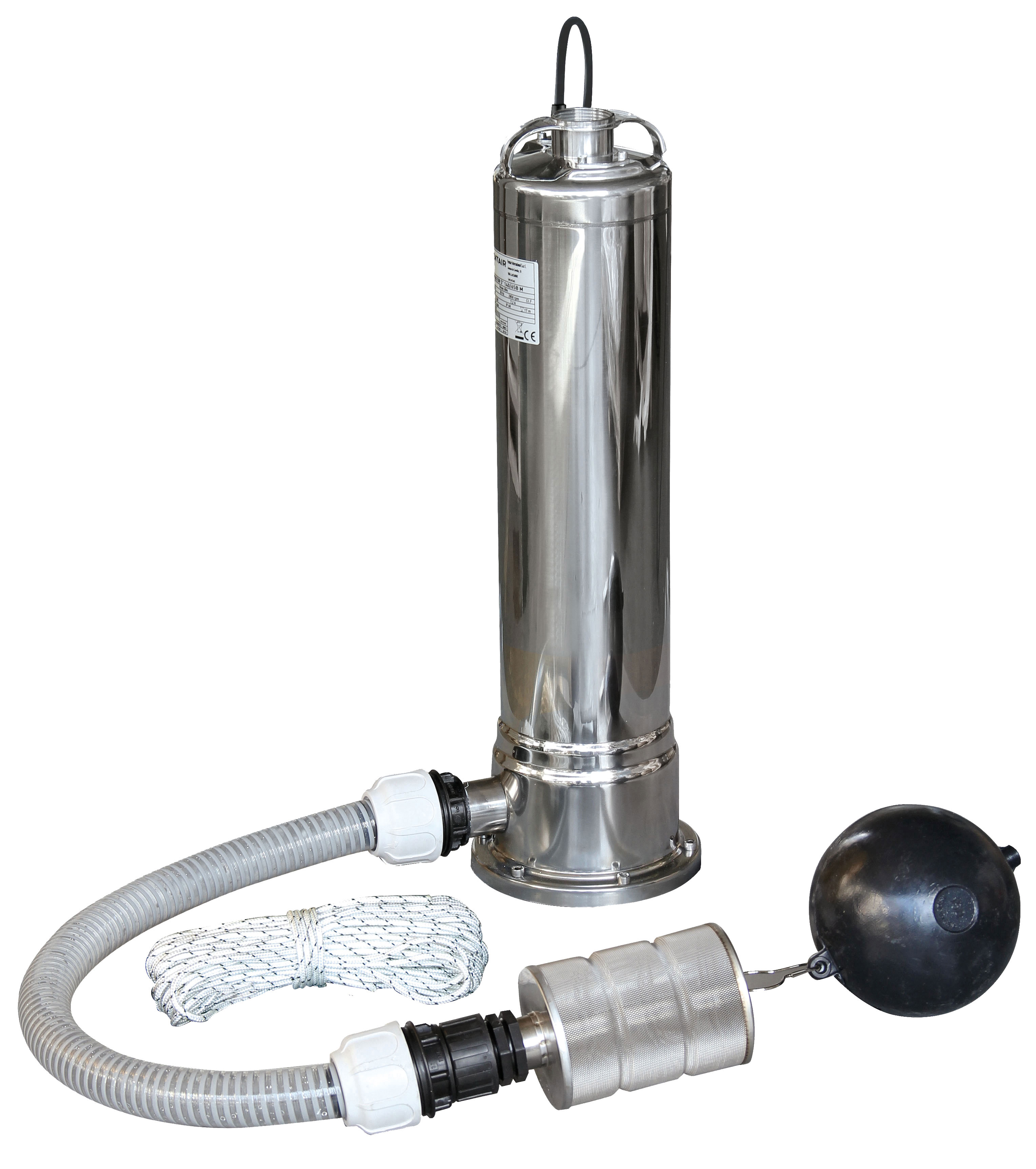 Tiefbrunnenpumpe Dominator 5 140/65B M RW Pack, mit Schwimmfilter - 100% INOX Tiefbrunnenpumpe Dominator 5 140/65B M RW Pack, mit Schwimmfilter - 100% INOX