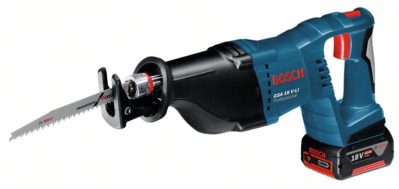 Akku-Säbelsäge GSA 18 V-LI, mit 2 x 5.0 Ah Li-Ion Akku, L-BOXX Bosch Akku-Säbelsäge GSA 18 V-LI, mit 2 x 5.0 Ah Li-Ion Akku, L-BOXX Bosch