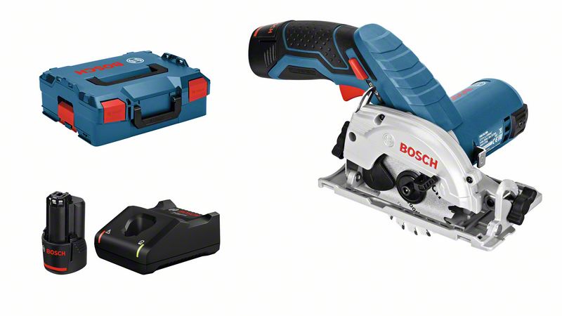 Akku-Kreissäge GKS 12V-26, mit 2 x 3.0 Ah Li-Ion Akku, L-BOXX Bosch Akku-Kreissäge GKS 12V-26, mit 2 x 3.0 Ah Li-Ion Akku, L-BOXX Bosch
