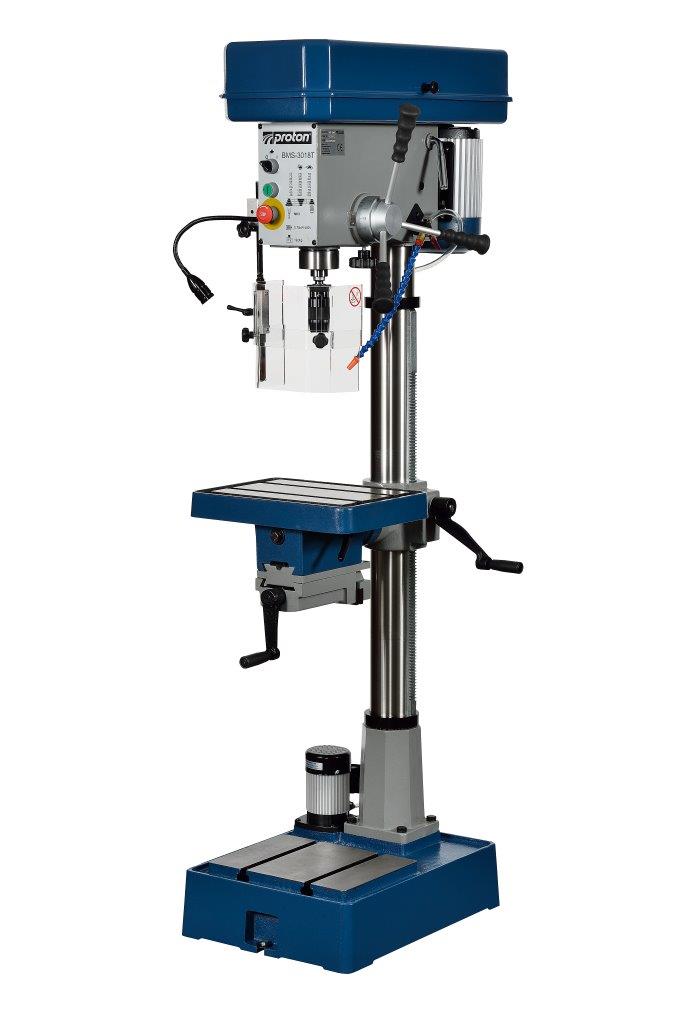 Säulenbohrmaschine Proton BMS-3018T, LED-Arbeitsleuchte und Schnellspannbohrfutter 1 -16 mm Säulenbohrmaschine Proton BMS-3018T, LED-Arbeitsleuchte und Schnellspannbohrfutter 1 -16 mm