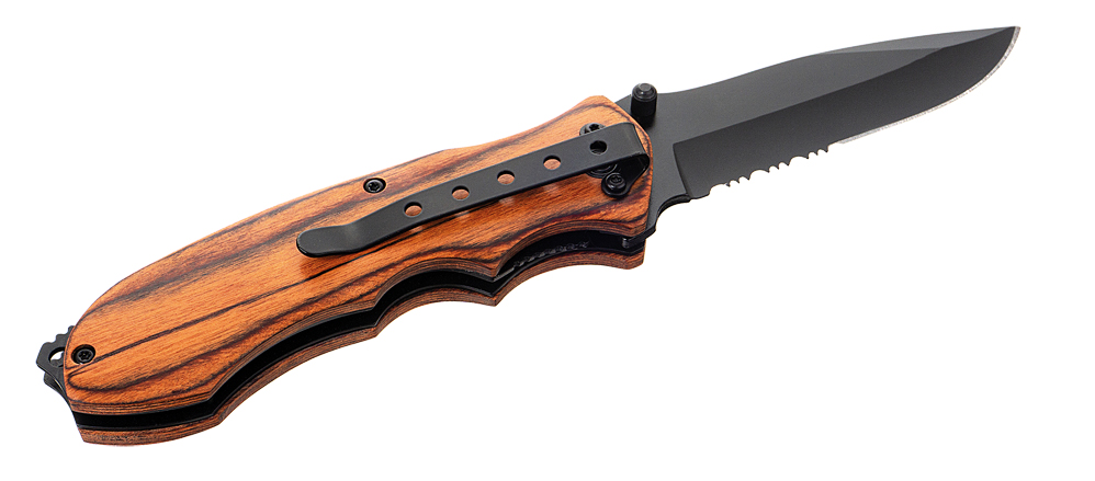 Huntsman Knife Proton, Arbeitsmesser mit Holzgriff mit 83 mm langer Klinge Huntsman Knife Proton, Arbeitsmesser mit Holzgriff mit 83 mm langer Klinge