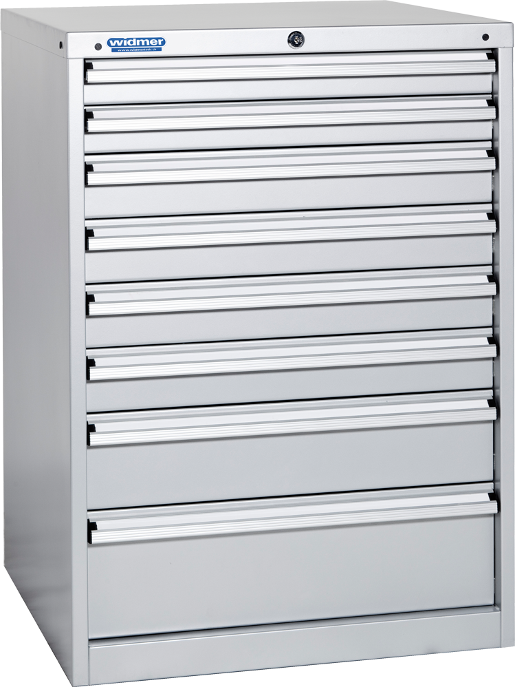 Schubladenschrank 1000x565x653 mm, mit 8 Schubladen, je 100 kg Tragkraft Schubladenschrank 1000x565x653 mm, mit 8 Schubladen, je 100 kg Tragkraft