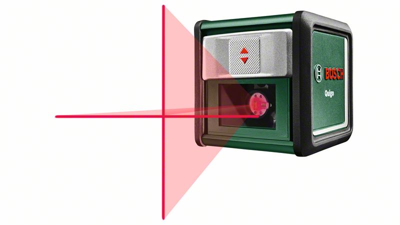 Kreuzlinien-Laser Quigo mit Blechdose Bosch Kreuzlinien-Laser Quigo mit Blechdose Bosch