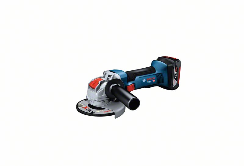 Akku-Winkelschleifer GWX 18V-8, 2 Akku GBA 18V 5.0 Ah, Schnellladege. GAL 18V-40 Bosch