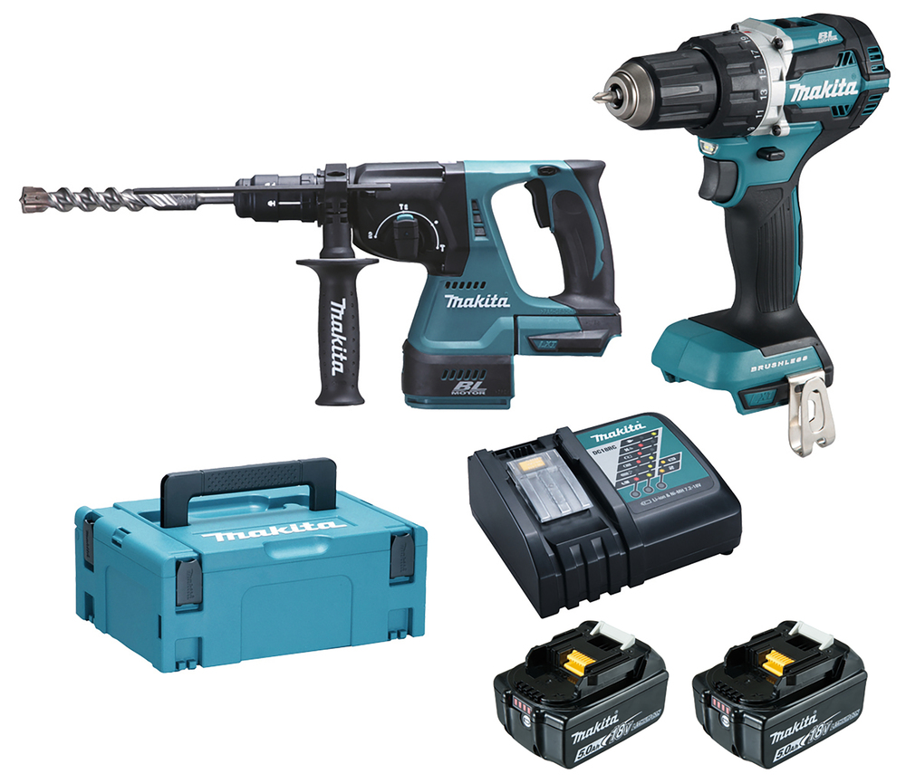 SET Akku-Bohrschrauber + Akku-Bohrhammer LXT, Makita DLX2191TJ SET Akku-Bohrschrauber + Akku-Bohrhammer LXT, Makita DLX2191TJ