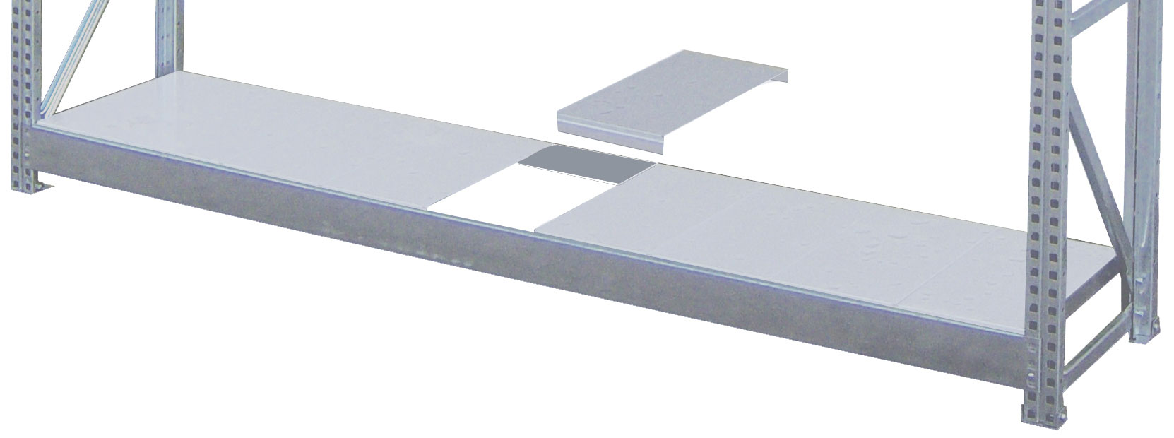 Einlegeboden WS 2000 x 400 mm verzinkt, zu Weitspannregal