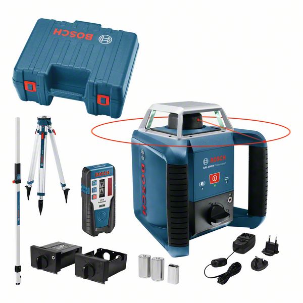 Rotationslaser GRL 400 H, mit LR 1, Baustativ BT 170 HD und Messstab GR 240 Bosch Rotationslaser GRL 400 H, mit LR 1, Baustativ BT 170 HD und Messstab GR 240 Bosch