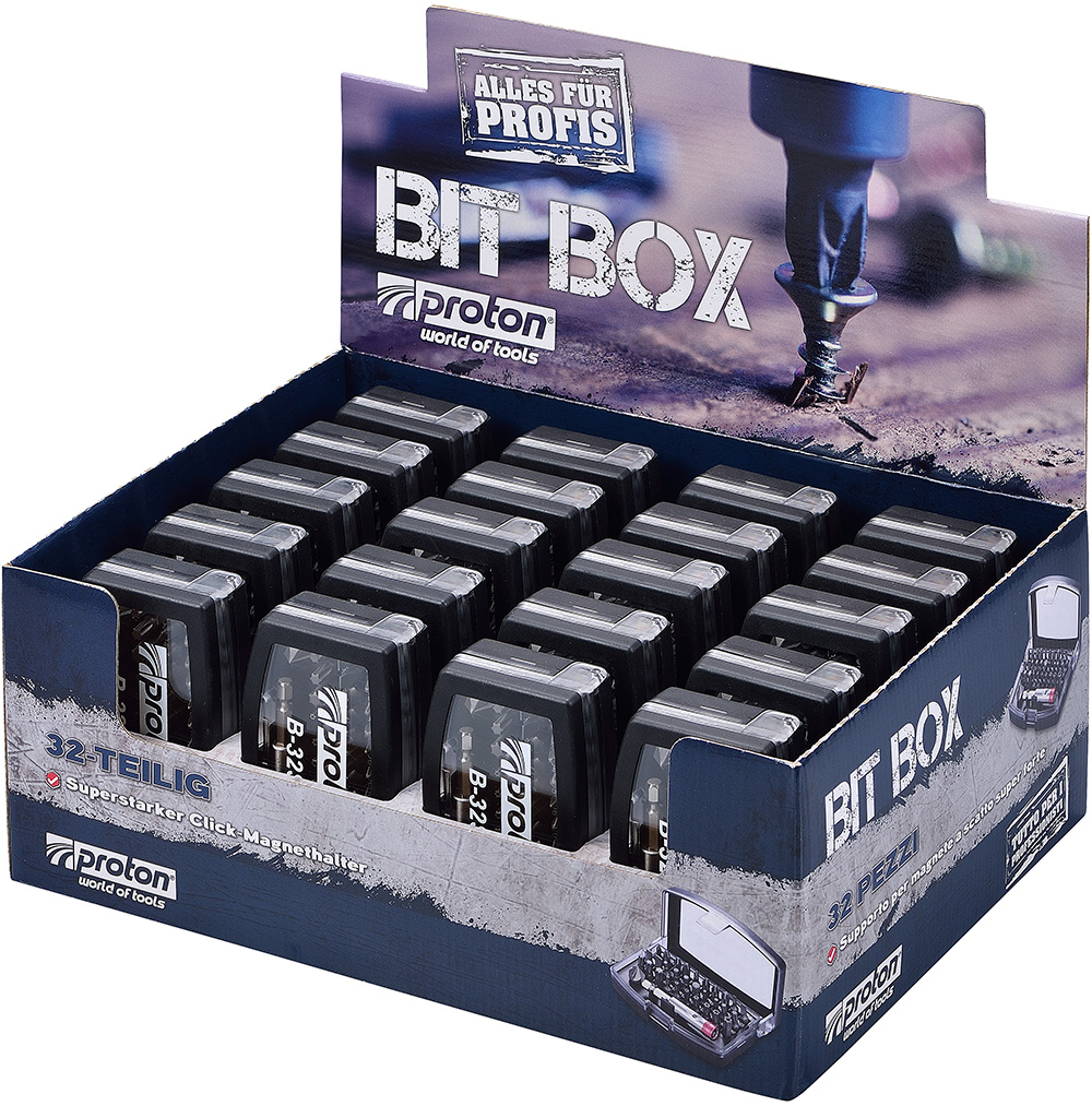 Bit-Set Proton B-32S mit kleinem Logo, 32-teilig Bit-Set Proton B-32S mit kleinem Logo, 32-teilig