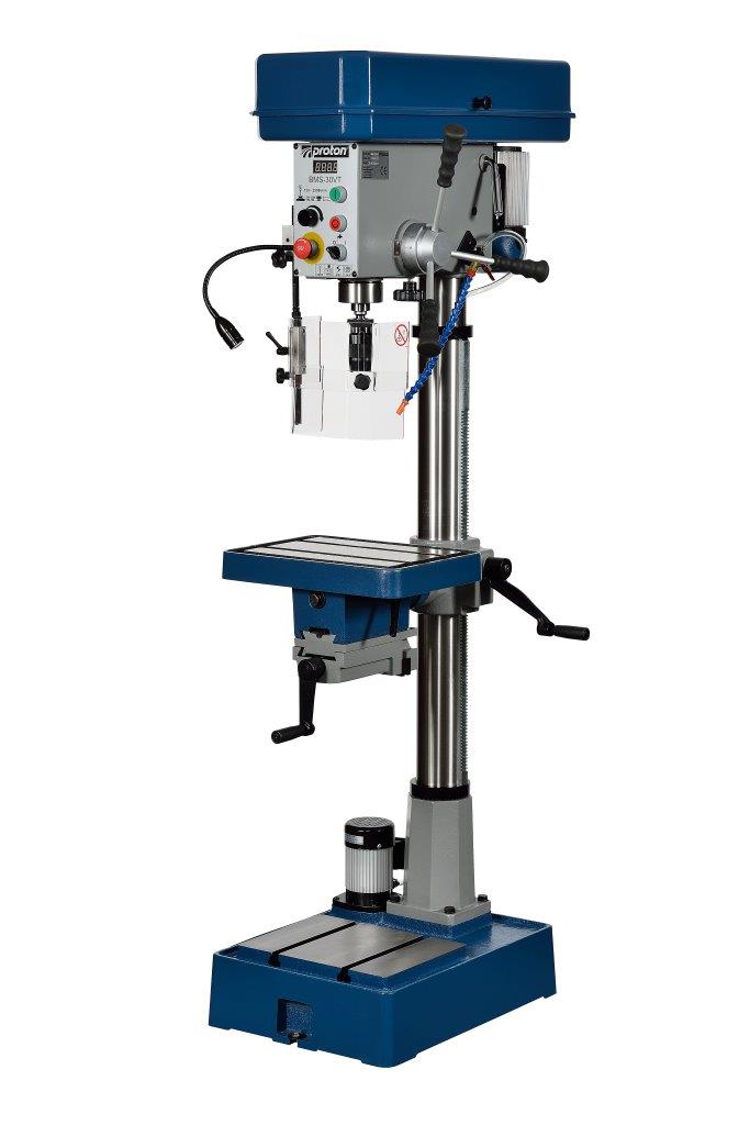 Säulenbohrmaschine Proton BMS-30 VT, LED-Arbeitsleuchte und Schnellspannbohrfutter 1 -16 mm Säulenbohrmaschine Proton BMS-30 VT, LED-Arbeitsleuchte und Schnellspannbohrfutter 1 -16 mm