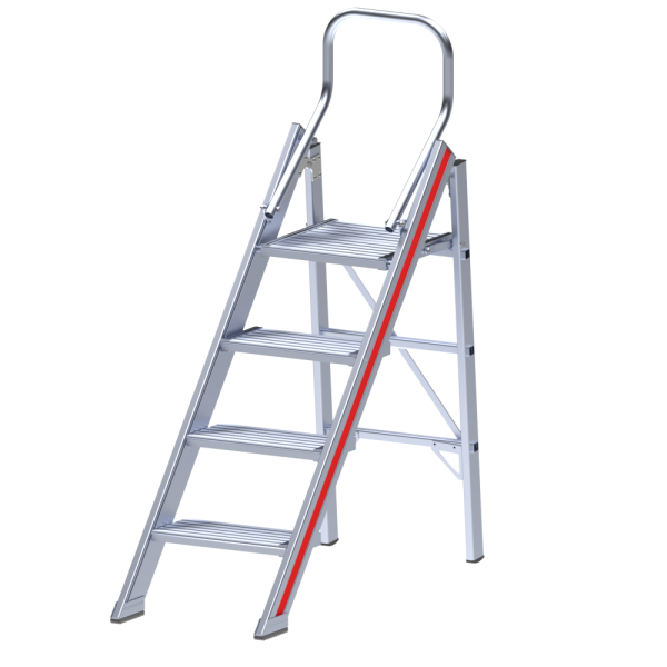 Treppe klappbar mit Sicherheitsbügel mit 3 Stufen, Typ 207
